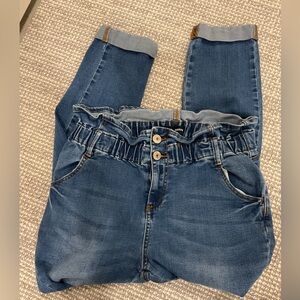 Almost Famous Dark Blue  Ankle /Cropped Jeans